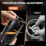 World's First 60g Large Capacity Manual Coffee Grinder, Portable Hand Coffee Bean Mill with 40 Adjustable Settings, Ceramic Conical Burr Grinder for Espresso, Pour Over, Camping, Travel, Gift, etc