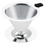 Premium Pour Over Coffee Dripper with Reusable Stainless Steel Filter – Portable, Easy Clean Coffee Maker for Single Cup Brewing – Ideal for Home, Office, Camping