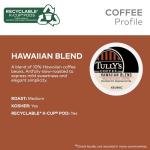 Tully's Coffee Hawaiian Blend, Keurig Single Serve K-Cup Pods, Medium Roast, 60 Count, (6 Packs of 10)