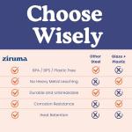 Ziruma Non-Toxic French Press, Surgical Stainless Steel Coffee Press, Plastic-Free, Heavy Metal-Free, No Endocrine Disruptors, 34 Oz, Double Wall, 4-Layer Filter, Portable Coffee Maker