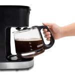 BLACK+DECKER CAFÉCRAFT 12-Cup Coffee Maker, One-Switch Drip Coffeemaker with Vortex Showerhead Technology, Sneak-A-Cup, Keep Warm Function, Stainless Steel