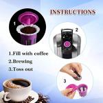 Irmidi 300 Count Disposable Coffee Filters Compatible with Keurig Brewers Single Serve 1.0 and 2.0, Use with Reusable K Cup Coffee Pods