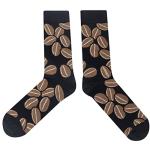 SockFly Coffee Bean Dress Socks Funny Novelty Crazy Fun Design Men Size 8-12 Cotton Casual Crew Colorful Funky Fancy Socks Gift for Men