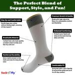 SockFly Coffee Bean Dress Socks Funny Novelty Crazy Fun Design Men Size 8-12 Cotton Casual Crew Colorful Funky Fancy Socks Gift for Men