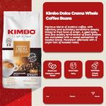 Kimbo Espresso Crema Intensa Whole Bean Coffee - Blended and Roasted in Italy - Medium to Dark Roast with a Full Body Cinnamon Flavor - 2.2 lbs Bag