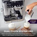Ninja Luxe Café Pro Series, Espresso Machine, Drip Coffee, Cold Brew, Hot Water, Integrated Tamper, Built-in Grinder, Hands-Free Frother for Cappuccinos, Lattes, Americanos, Dairy or Non-Dairy, ES701