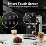 CUSIMAX Espresso Machine with Grinder, 20 Bar Professional Expresso Coffee Machines with Milk Frother Steam Wand, Espresso Maker with 60oz Removable Water Tank, Cappuccino & Latte Machine for Home