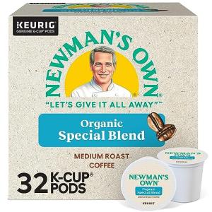 Newman's Own Organics Newman's Special Blend, Keurig Single-Serve K-Cup Pods, Medium Roast Coffee, 32 Count