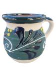 Hand-Painted Mexican clay Mugs, Floral Ceramic Coffee cups, Artisan Handmade Talavera Jarritos Mexican Mugs Tazas de Mexico (Mixed, Single (1))