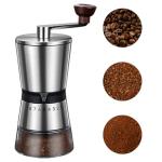 BOMANSI BOMS Manual Coffee Grinder - 8 Adjustable Coarseness Settings, Hand Crank Coffee Mill, Large Capacity, Portable Hand Coffee Grinder for Moka pot, French Press, Drip, Espresso, Gift