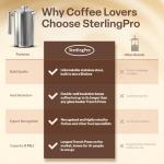 SterlingPro 1.75L Double Walled French Press Coffee Maker