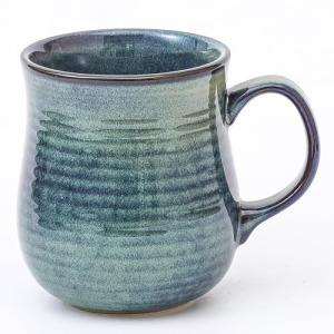 HYTYSKAR 21 oz Large Ceramic Coffee Mugs, Pottery Mug Handmade, Ceramic Tea Cups with Handle for Office and Home, Dishwasher and Microwave Safe (Green)
