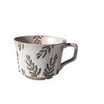 JINNTHE Handmade Ceramic Coffee Mug with Handle for Tea Latte,12 oz. Microwave Dishwasher Cup, Art Gifts Green Plant Leaf Mug, Cup for Coffee, Tea & Hot Chocolate, Cypress Leaves