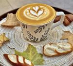 JINNTHE Handmade Ceramic Coffee Mug with Handle for Tea Latte,12 oz. Microwave Dishwasher Cup, Art Gifts Green Plant Leaf Mug, Cup for Coffee, Tea & Hot Chocolate, Cypress Leaves