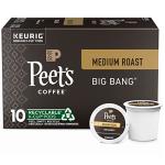 Peet's Coffee, Medium Roast Keurig K-Cup Pods, 100% Arabica Coffee - Big Bang 10 Count (1 Box of 10 Pods)