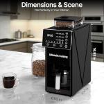 URintells Cuising Coffee Maker with Grinder, 22OZ Drip Coffee Maker with 5 Cup Glass Carafe and Removable Filter, Programmable Hot and Cold Bean to Cup Coffee Machine with Timer, Auto Shut Off