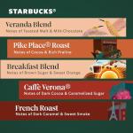 Starbucks K-Cup Coffee Pods—Starbucks Blonde, Medium & Dark Roast Coffee—Variety Pack for Keurig Brewers—100% Arabica—1 box (40 pods total)