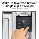 Hamilton Beach FlexBrew Advanced 5-in-1 Thermal Programmable 12 Cup Drip and Single Serve Hot & Iced Coffee Maker, Movable 60oz. Water Reservoir, Use Pod Packs and Grounds, Fast Brewing, Black (49929)