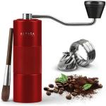 Manual Coffee Grinder by Alpaca Ventures - Stainless Steel Conical Burr Coffee Grinder Manual with Adjustable Setting Double Bearing Hand Espresso Grinder Perfect for Home, Office and Camping