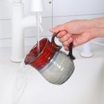 masoline 21 oz Large Ceramic Coffee Mugs, Handmade Cup with Large Handle, Big Tea and Coffee Cups for Office and Home, Microwave and Dishwasher Safe (Crystal Green)