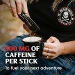 Death Wish Coffee Instant Dark Roast Coffee Packets, Bold & Intense Blend of Arabica & Robusta Beans, USDA Organic, 8 Count