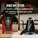 Death Wish Coffee Instant Dark Roast Coffee Packets, Bold & Intense Blend of Arabica & Robusta Beans, USDA Organic, 8 Count