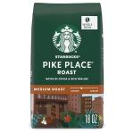 Starbucks Whole Bean Coffee, Medium Roast Coffee, Pike Place Roast, 100% Arabica, 1 bag (18 oz)