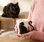 Adorable Cat Mug with Tail Handle – 11 Oz