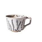 Handmade 12oz Coffee Mugs, Ceramic Coffee Mugs with Leaves Patterns for Man, Woman Modern Coffee Mug for Latte Cappuccino Cocoa, Dishwasher Microwave Safe, Stoneware Cup, Special Gifts, Lavender