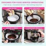 Katy’s Large Coffee Filters | 12 Cup Disposable Coffee Filters | Fine Paper for Smooth Extraction | Tall-Sided Design | Fits Bunn, Commercial & Large Brewers | No Overflow | 500-Count Bulk Pack