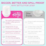 Katy’s Large Coffee Filters | 12 Cup Disposable Coffee Filters | Fine Paper for Smooth Extraction | Tall-Sided Design | Fits Bunn, Commercial & Large Brewers | No Overflow | 500-Count Bulk Pack