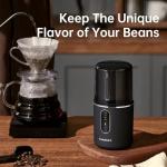 Cordless USB Coffee Grinder with Stainless Steel Blade