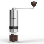 Vivaant Manual Coffee Grinder — Hand Coffee Grinder with Adjustable Dragon Tooth Stainless Steel Conical Burr, No-Power, Manual Coffee Grinder for Drip Coffee, Espresso, French Press, and More!