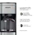 Krups Simply Brew Stainless Steel Coffee Maker 10 Cup