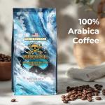 Warpath Coffee Dark Roast Whole Bean Coffee, Mariner's Blend, High Caffeine, Extra Strong Roasted 100% Arabica Coffee Beans Whole, Rich Aroma, Full-Bodied Intense Cup, Created by Navy SEALs, 12oz