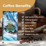 Warpath Coffee Dark Roast Whole Bean Coffee, Mariner's Blend, High Caffeine, Extra Strong Roasted 100% Arabica Coffee Beans Whole, Rich Aroma, Full-Bodied Intense Cup, Created by Navy SEALs, 12oz