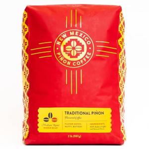 New Mexico Piñon Coffee Naturally Flavored Coffee (Traditional Piñon Whole Bean, 2 pound)