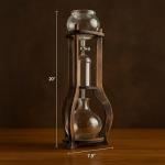 Iced Coffee Dripper with Wooden Stand - Serves 6-8 Cups