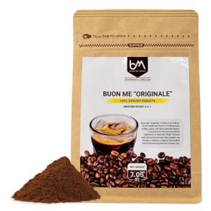 Buon Me Coffee Originalé Ground Coffee, 100% Robusta Bean, Medium Roast Vietnamese Coffee, Everyday Strong Brew – 7oz Bag
