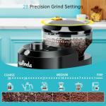 Wancle Electric Burr Coffee Grinder with 28 Settings