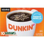 Dunkin' Donuts French Vanilla Flavored Coffee K-Cup, 10 ct