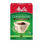 Melitta Super Premium No. 4 Coffee Paper Filter, 100 COunt (Pack of 1), Brown