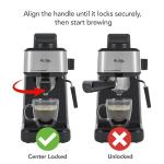 Mr. Coffee 4-Shot Steam Espresso Cappuccino and Latte Maker with Stainless Steel Frothing Pitcher