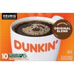 Dunkin' Original Blend Medium Roast Coffee, 10 Keurig K-Cup Pods