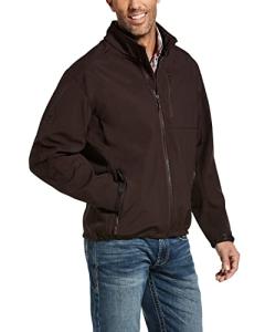 ARIAT Men's Logo 2.0 Patriot Softshell Water Resistant Jacket, Coffee Bean (XX-Large)