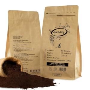 doanhdang - 17.6 Oz Premium Robusta Ground Bean Coffee, 100% Robusta Medium Roast, Rich Flavor for Espresso Shot and Brew, Origin from Vietnam, Ground Med Roast Beans