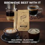 doanhdang - 17.6 Oz Premium Robusta Ground Bean Coffee, 100% Robusta Medium Roast, Rich Flavor for Espresso Shot and Brew, Origin from Vietnam, Ground Med Roast Beans