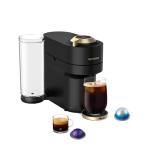 Nespresso Festive Vertuo Pop+ Coffee and Espresso Maker by Breville, Matte Black Gold