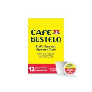 Café Bustelo Espresso Style Dark Roast, Single Serve Coffee Pods, 12 Count (Pack of 1)