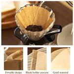 200 Count Coffee Filter, Size 02 Cone Coffee Filters Natural Pour Over Coffee Filter Unbleached Disposable Paper Filters 2-4 Cup Compatible with Pour Over and Drip Coffee Maker